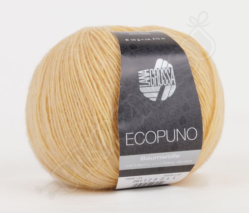 Lana Grossa Ecopuno 84: Gomitolo Color Lavanda (Cotone/Lana Merino/Alpaca) Per Maglia E Uncinetto