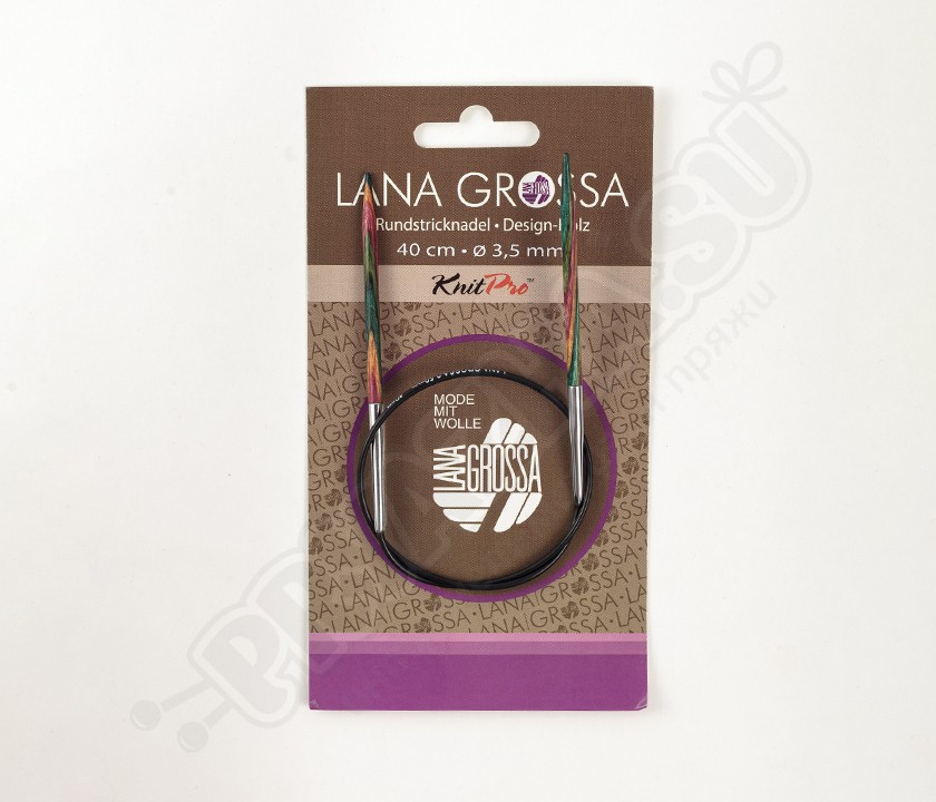 Lana Grossa Спицы Lana Grossa круговые, дерево 40 см 2,0-3,75
